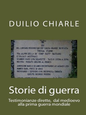 cover image of Storie di guerra